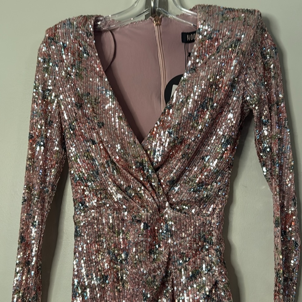 Nookie Forever Long Sleeve Sequin Mini Dress - Picture 4 of 10